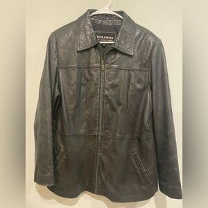 Wilson’s Black Leather Jacket